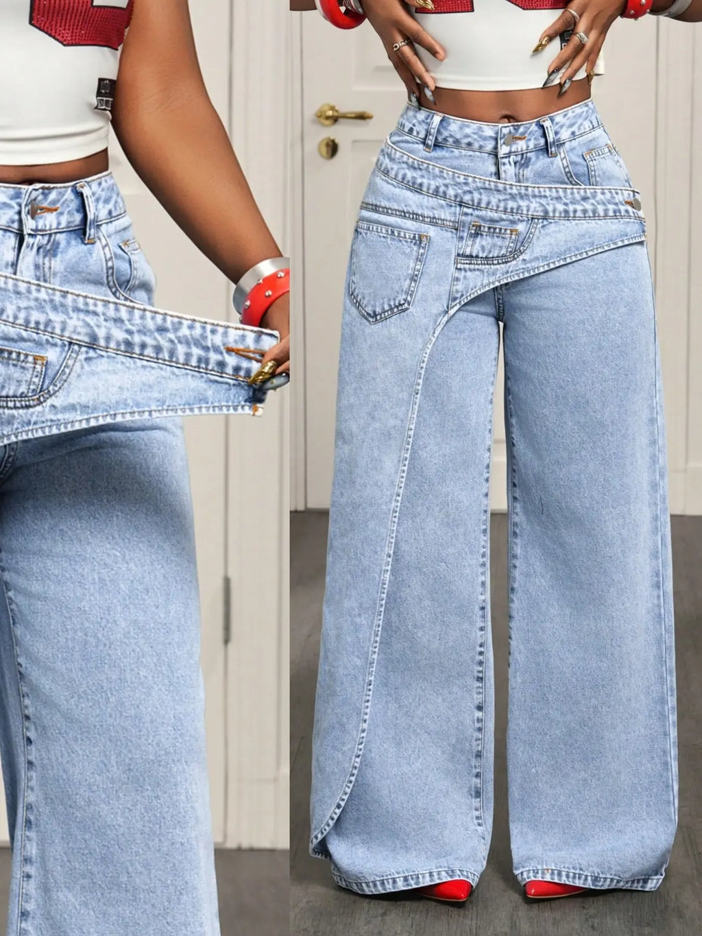 Women's Casual Denim Long Pants