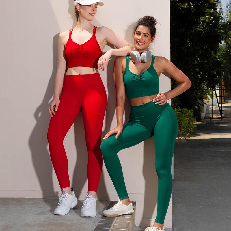 High-Waisted Yoga Pants for Women - Seamless Tummy Control fall Outfits& Butt Lifting Workout Leggings