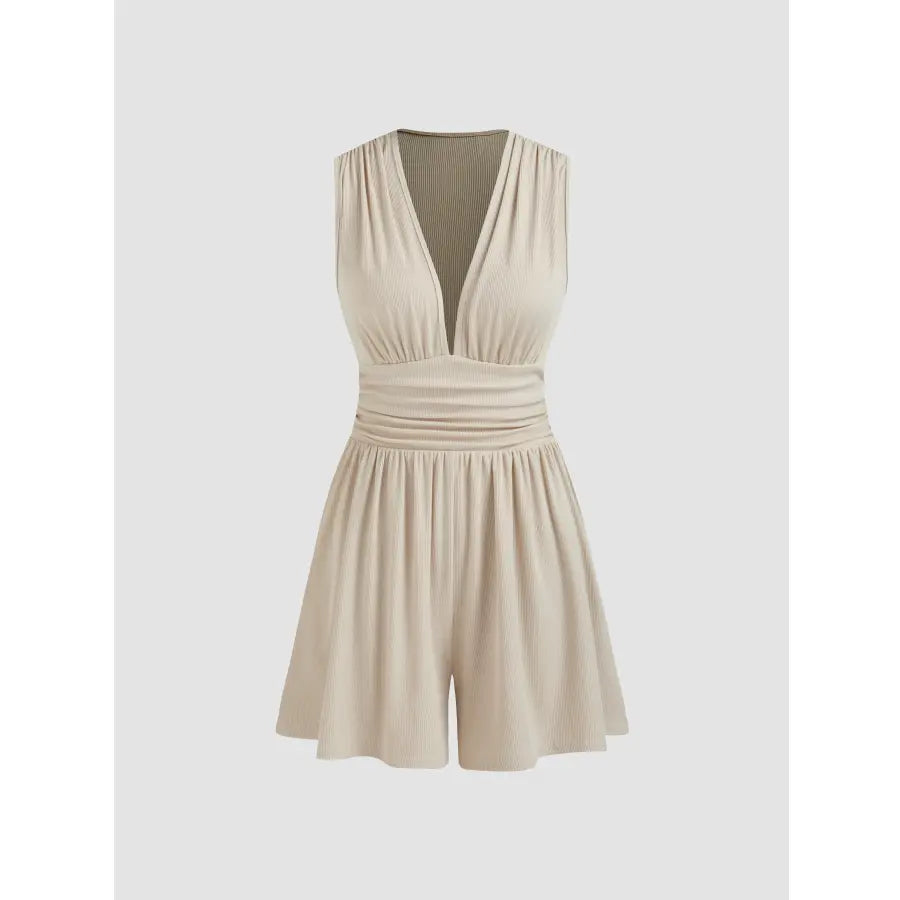 Women's Spring/Summer Sleeveless V-Neck Romper