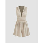 Women's Spring/Summer Sleeveless V-Neck Romper