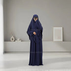 L'Ensemble de prière, Abaya Khimar 2 pièces en Tissu Jazz, Mastour et Pratique