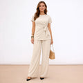 [2026] Lea, Completo Con Pantalone Fluido E Maglia Con Fiocco