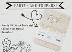 Bee Theme One First Birthday Cake Topper