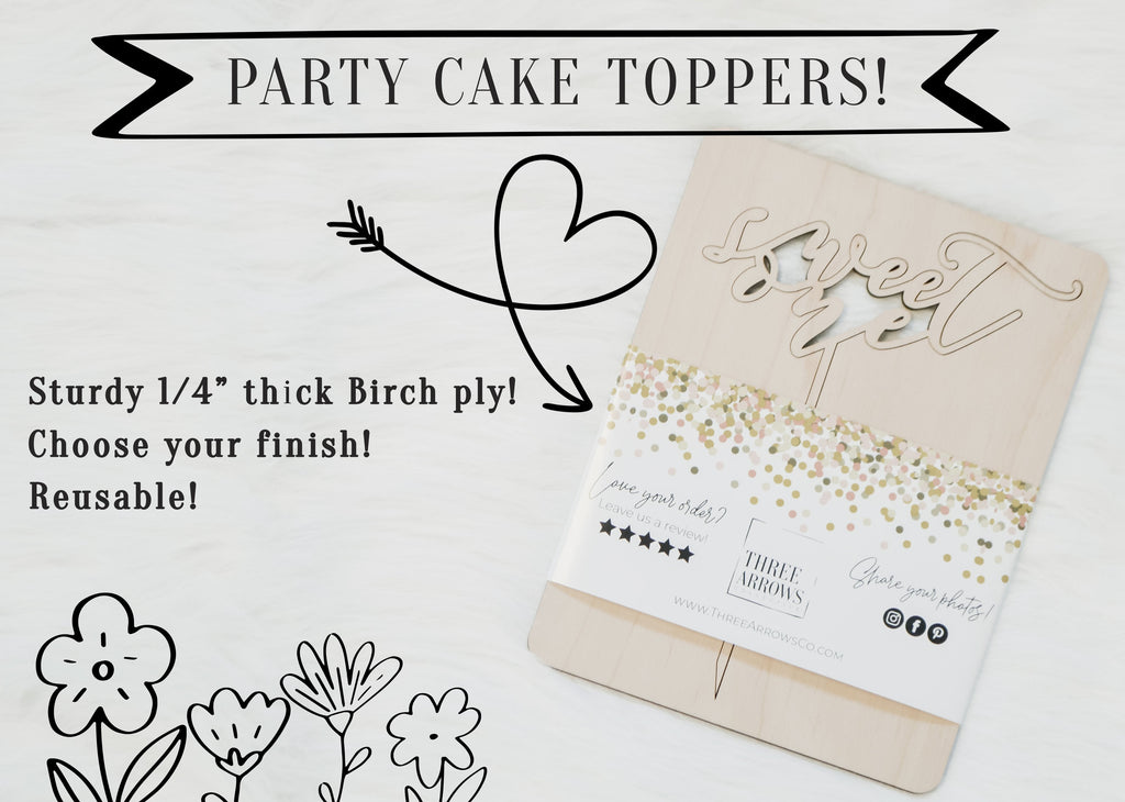Custom Name Cake Topper