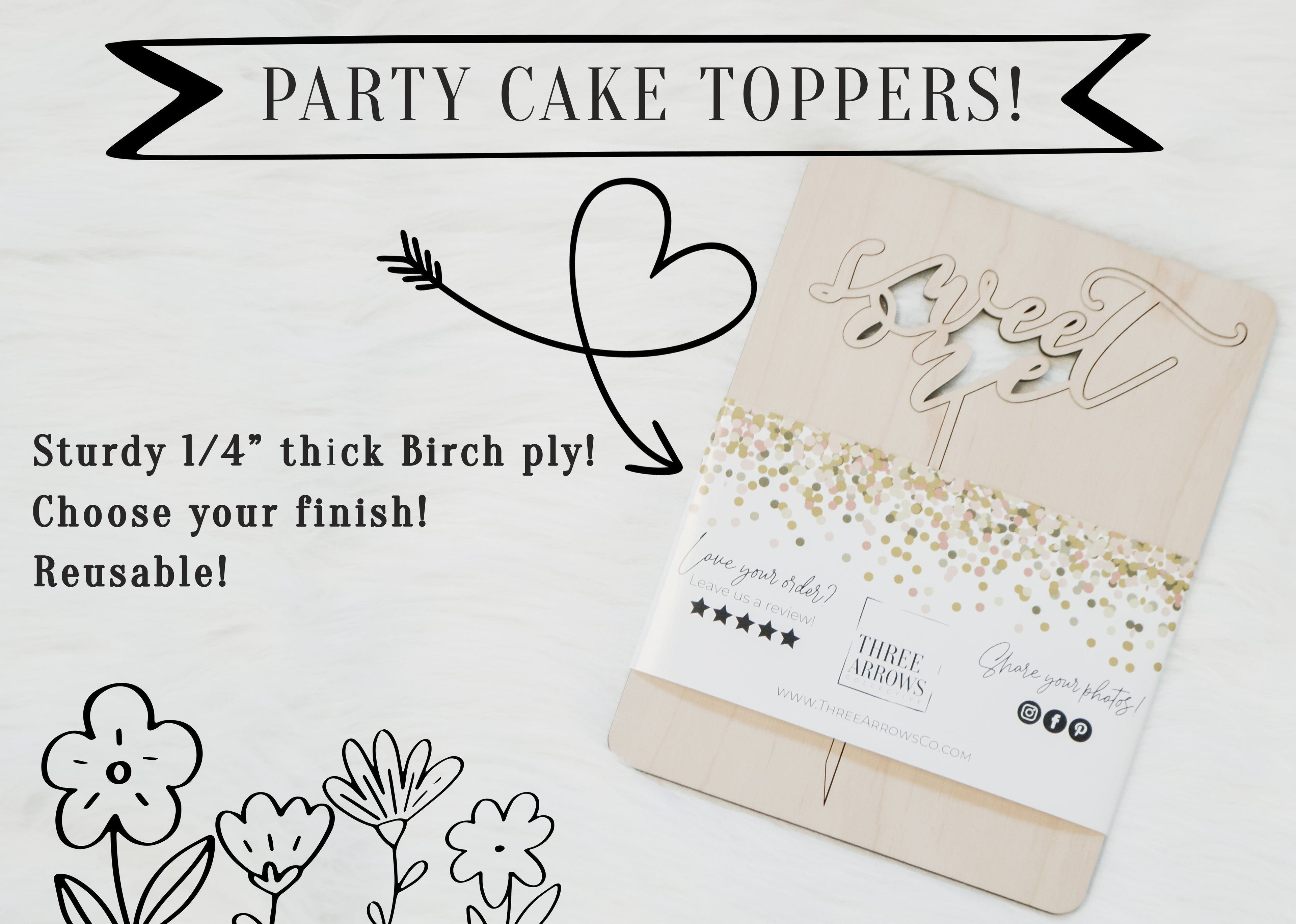 Boho Sunburst Number First Birthday Cake Topper