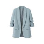 American-style pleated sleeve blazer | Women's clothing | Blazer | Pleated | Casual | Loose fit