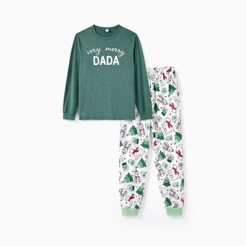 Christmas Pajamas Soft & Stretchy Family Matching  Long Sleeve Sets MAMA&DADA Patterned Sleepwear for Women Men Couples Adult Kids,Cute Pajama,Cozy Pajamas ,Flame Resistant,autumntok,wintertok,BFCM Early Bird
