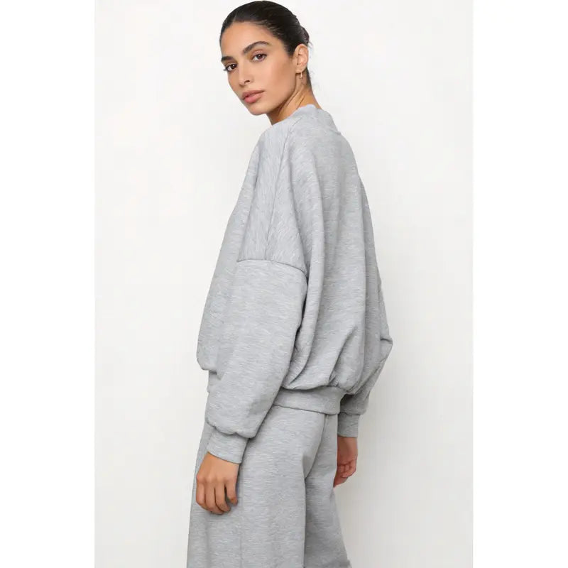 Spring tracksuit with zippered, fleece-free lining