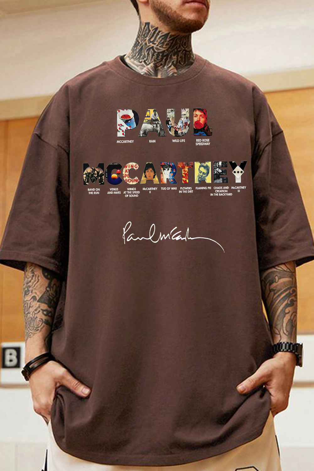 Paul Mccartney Print Shirt