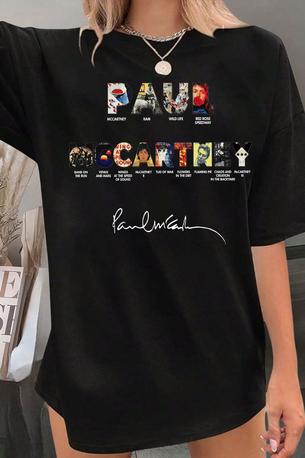 Paul Mccartney Print Women Shirt