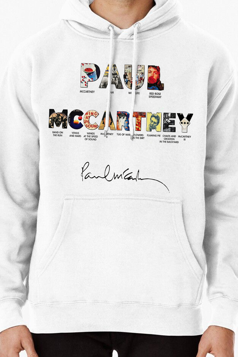Paul Mccartney Print Hoodie