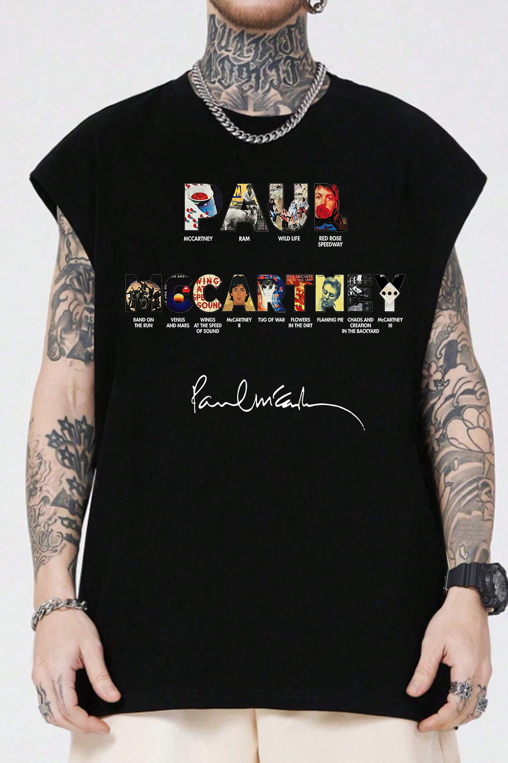 Paul Mccartney Print Tank