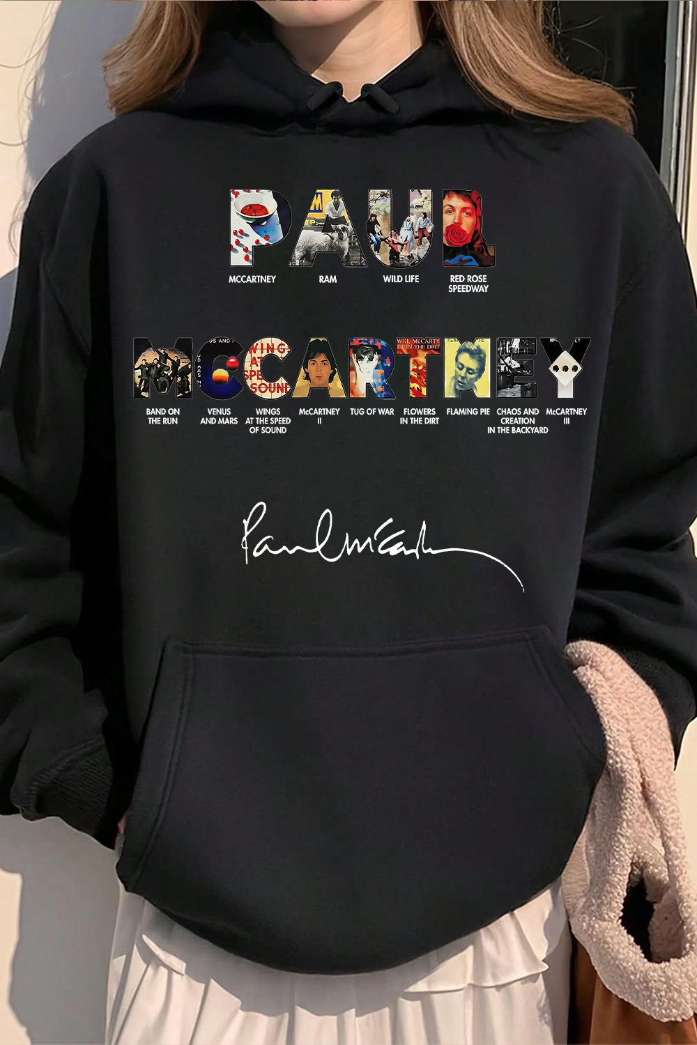 Paul Mccartney Print Women Hoodie