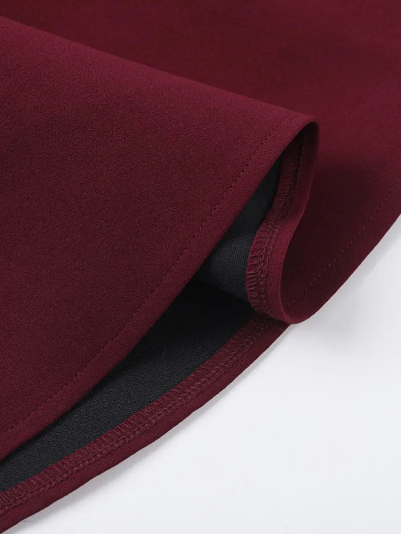 Women's Plain Off Shoulder Dress, Elegant Long Sleeve A Line Dress for Party Holiday Wedding Guest, Ladies Spring & Fall Clothes