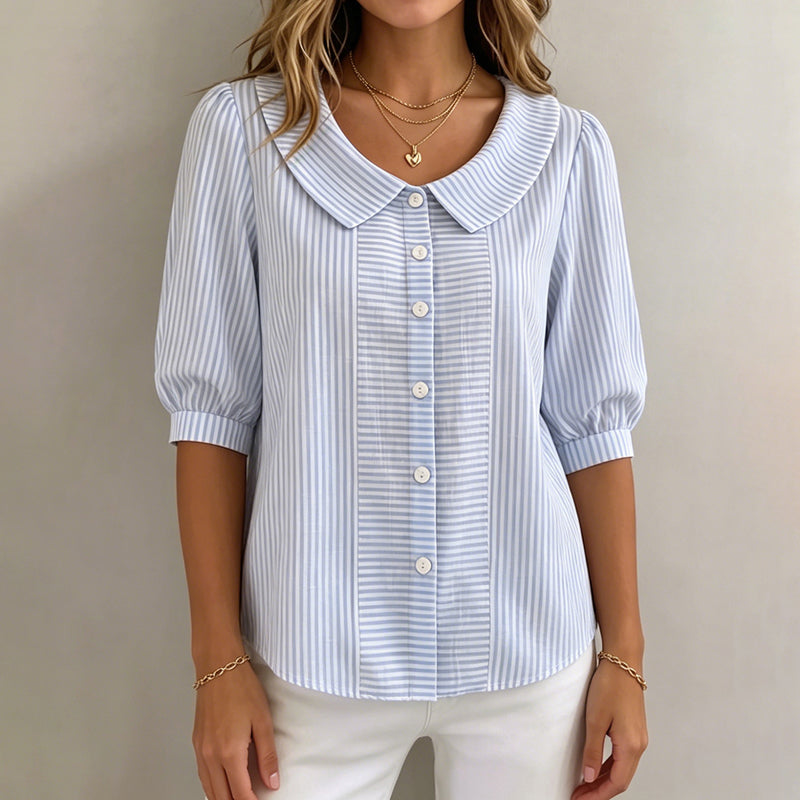 Casual Striped Blouse