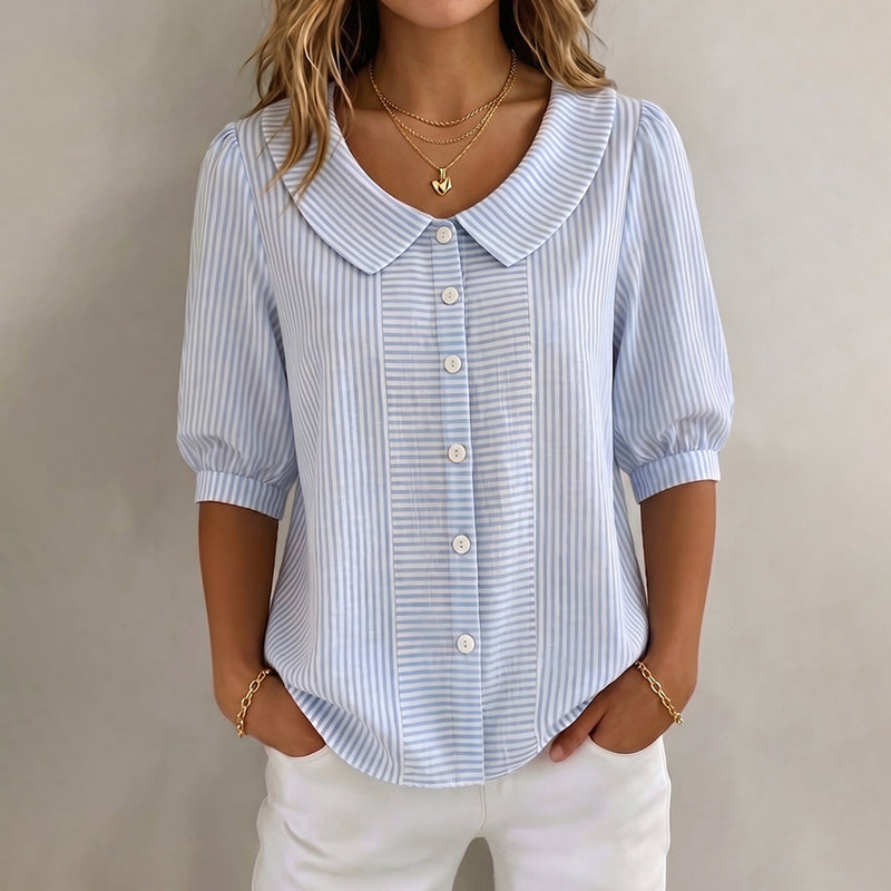Casual Striped Blouse