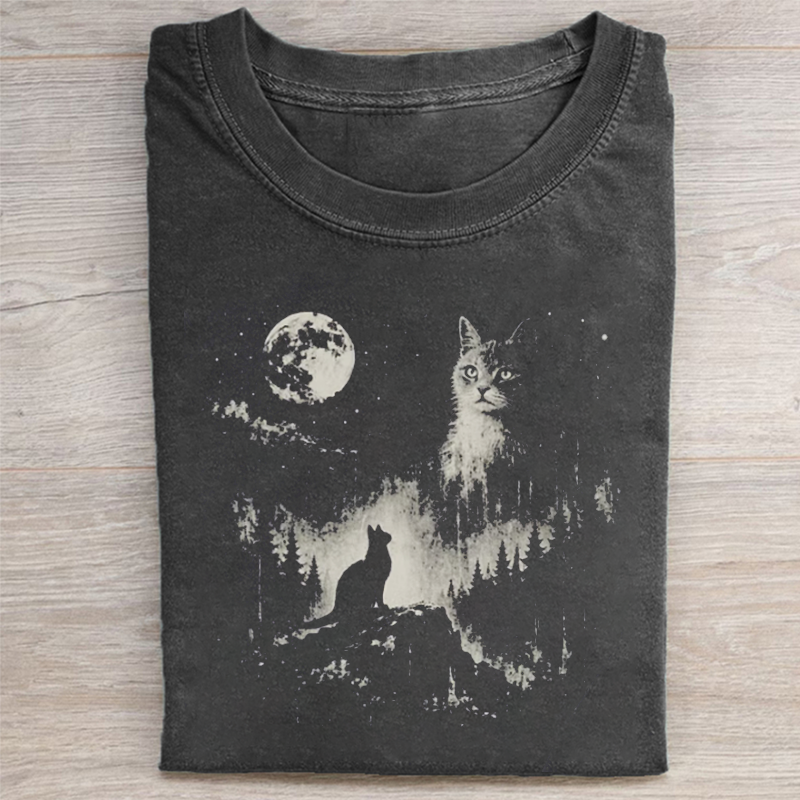 Vintage Funny Cat T-shirt