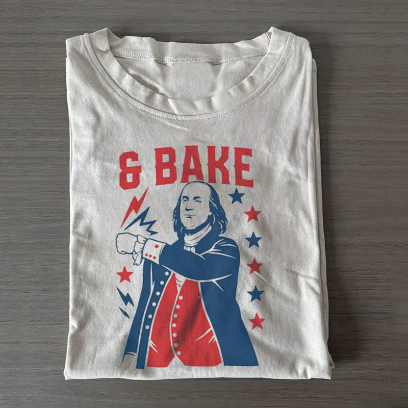 Funny Fourth of July Couples T-shirt