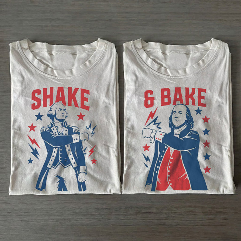 Funny Fourth of July Couples T-shirt