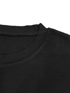Women's Solid Drop Shoulder Tee & Elastic Waist Pants Two-piece Set