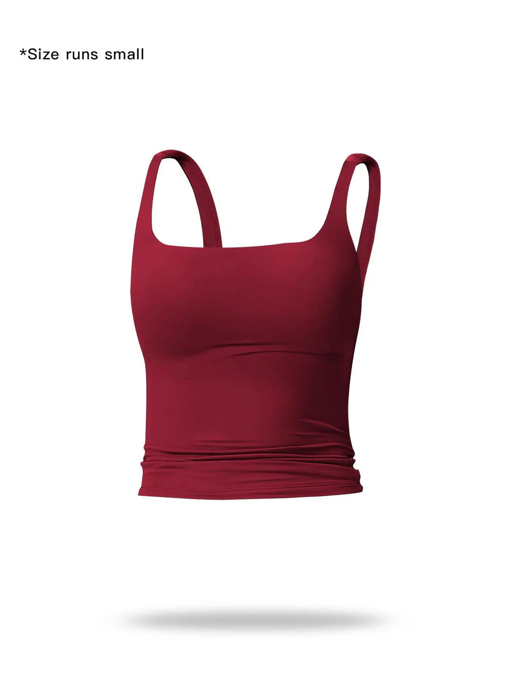 Women's solid-color sports tank top