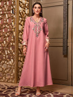 Elegant Embroidered Evening Gown Formal Wear, Elegant Party Dress, Classy Modest Dresses