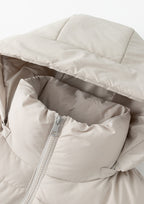 Detachable hooded down jacket