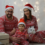 Red Long Sleeve Matching Family Christmas Pyjamas