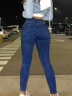 Women's Stretchy Skinny Jeans, Casual Tight-Fit Denim Jeans for All Seasons, Perfect for Commuting & Dates, Comfortable Daily Wear