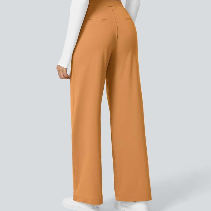 High Waisted Pocket Straight Leg Work Pants, Business Casual Outfits for Women, Women's Sports & Outdoor Clothing