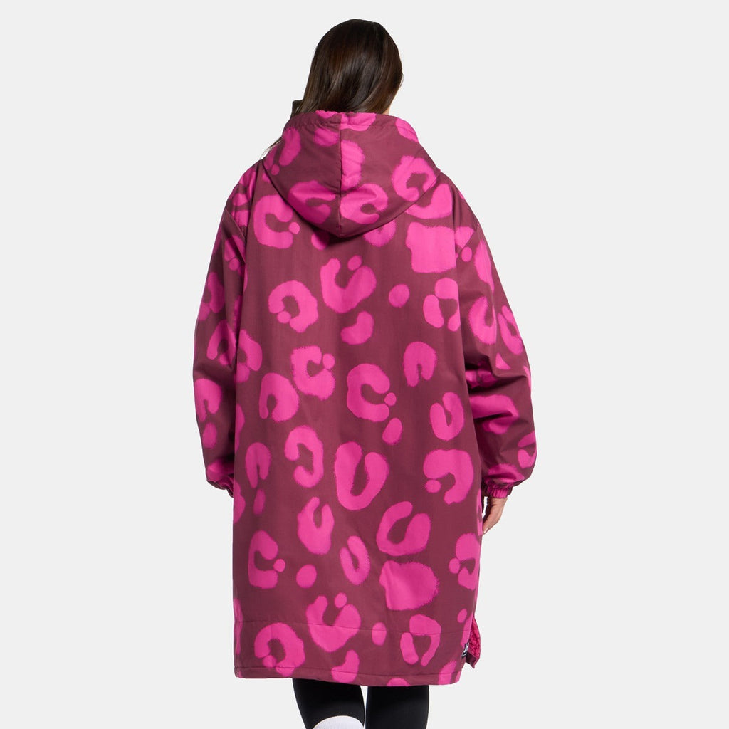 Drying Robe Waterproof Wind Resistant Changing Robe Soft Sherpa Fleece Lined Oversized Hooded Long Sleeve Coat Jacket for Kids Adults Men Women Surfing Beach Swimming Keep Dry