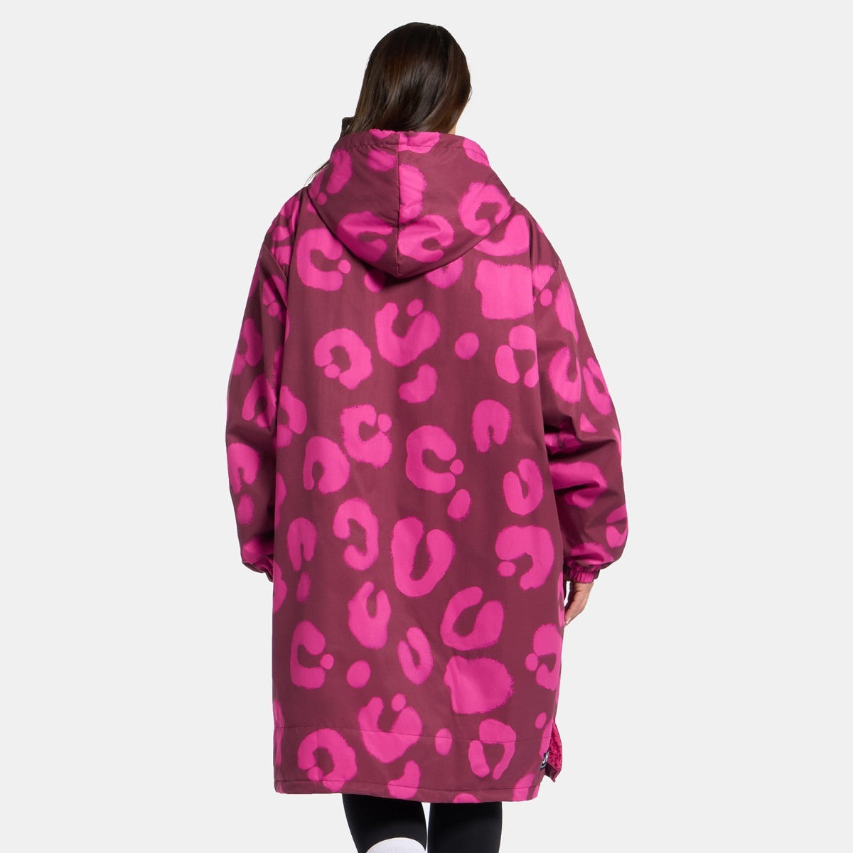 Drying Robe Waterproof Wind Resistant Changing Robe Soft Sherpa Fleece Lined Oversized Hooded Long Sleeve Coat Jacket for Kids Adults Men Women Surfing Beach Swimming Keep Dry