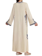 Women's Digital Print Dress, Middle Eastern Style Woven Fabric Long Sleeve A-Line Dress, Fitted Casual Fashion for Spring & Fall Seasons, Womenswear