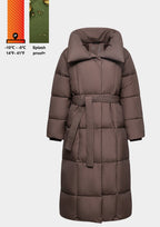 Extra Long Length Belted Button Jacket Splashproof