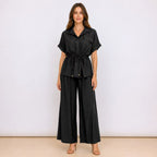 [2026] Capri, Completo Camicia Con Coulisse In Vita E Pantalone Coordinato