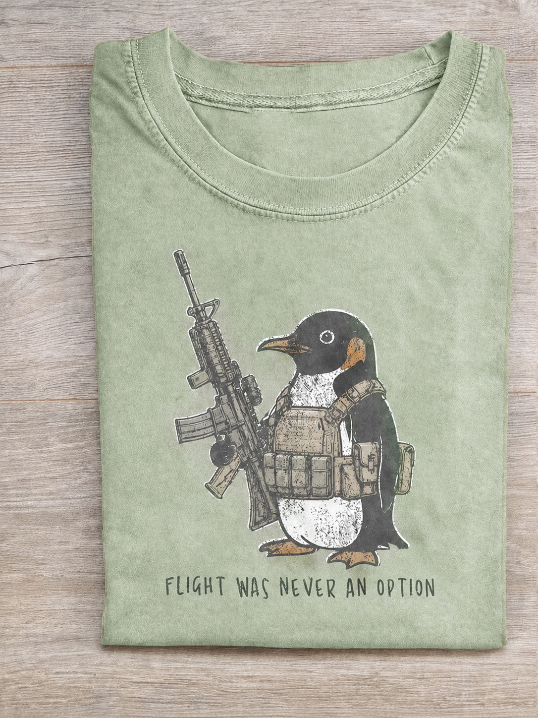Flight Was Never An Option Vintage Comfort Colors Tee