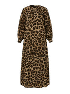 Women's Casual Boho All-Over Leopard Print Dress, Street Long Dress for Vacation Wear, Ladies Clothes for Daily Wear