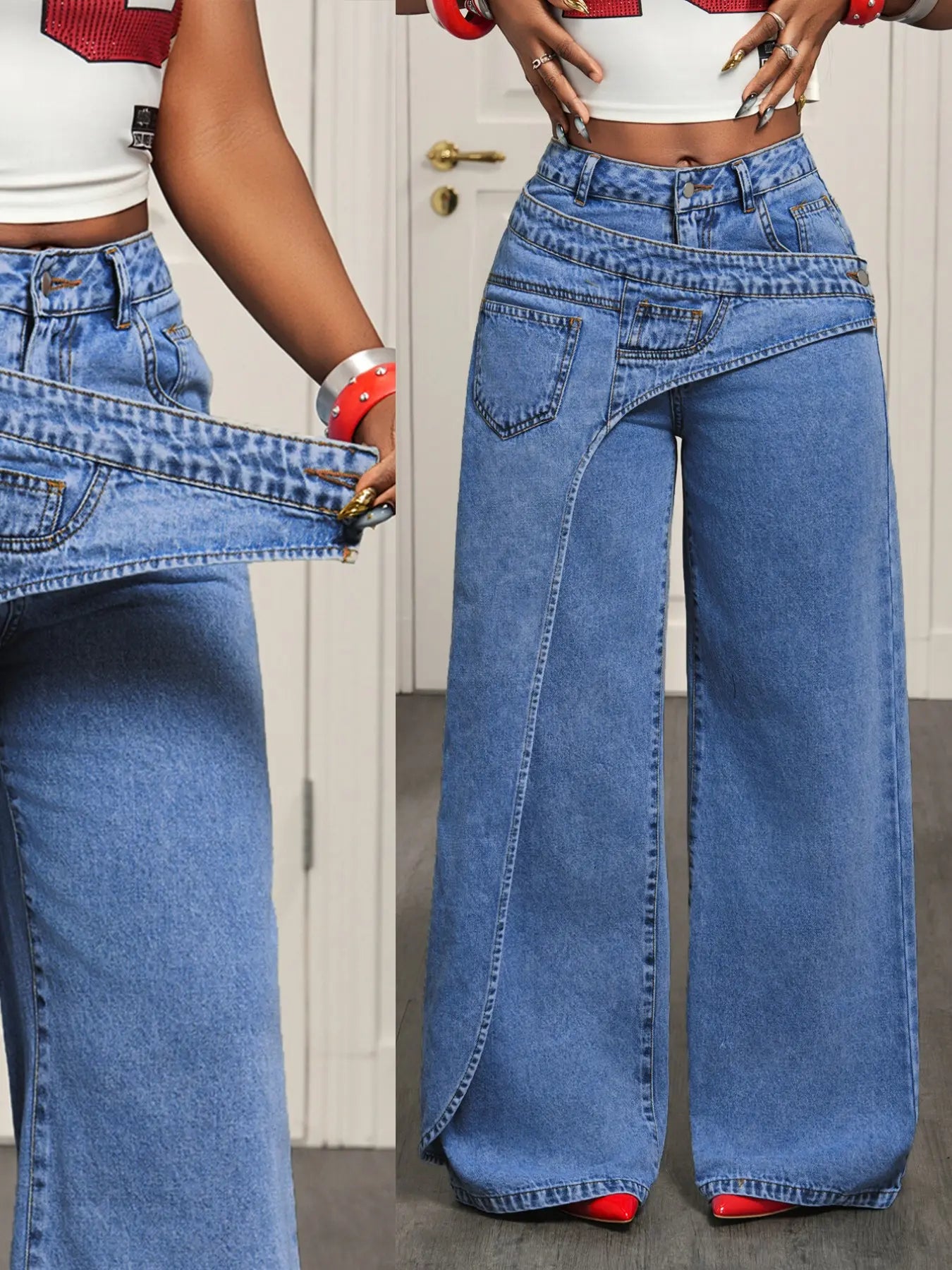 Women's Casual Denim Long Pants