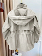 Women's Elegant Baggy Windbreaker Coat