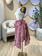 Women's Sleeveless Knit Tank Top and Asymmetrical Skirt Set