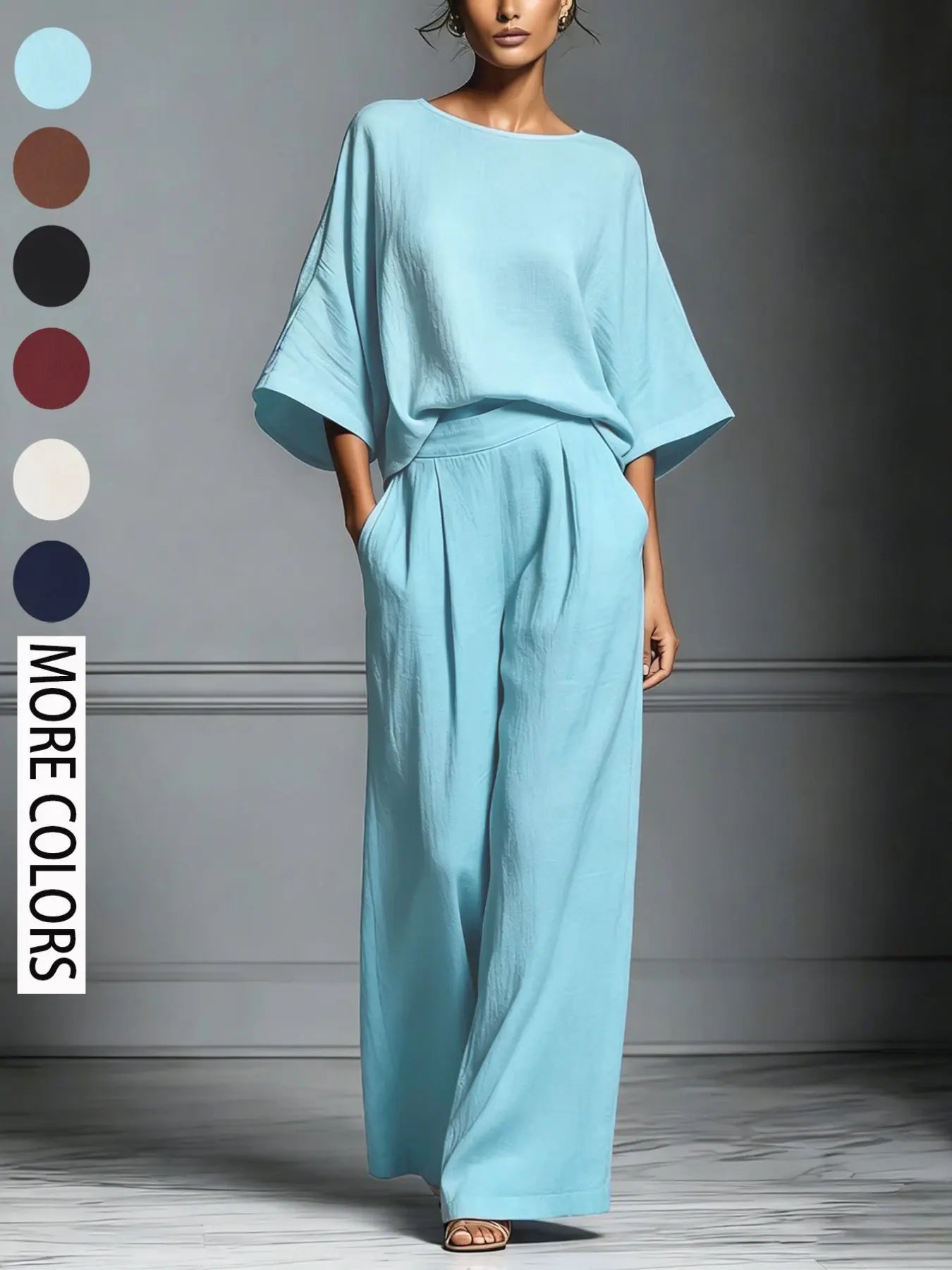 Women's Summer Fashion Elegant Bell Sleeve Set