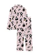 Women's Cute Retro Music Star Pajamas Set