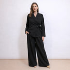 Coordinato Blazer Annodato E Pantalone
