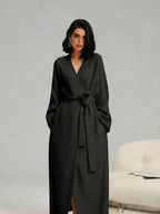 [COZY Soft Plush Feel]Women's Double-Sided Fleece Robe|Thickened Long Plush Loungewear|Warm Flannel Pajamas for Fall & Winter|Soft, Cozy, and Wearable Indoors & Outdoors