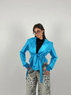 Jacket with belt at the waist