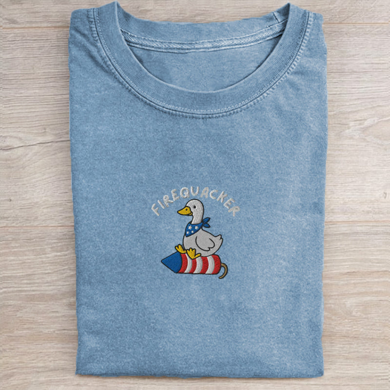 Embroidered Silly Goose T-shirt
