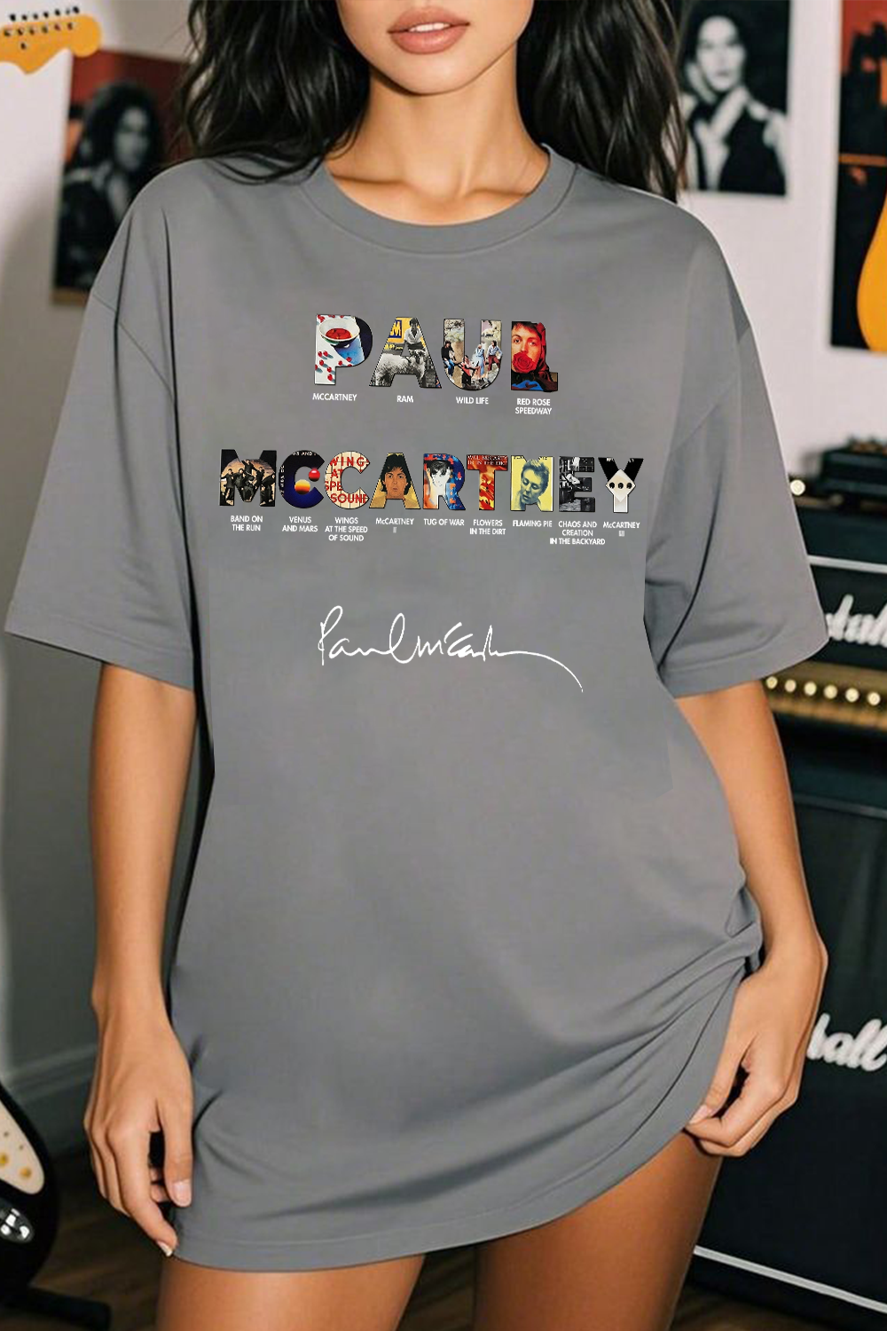 Paul Mccartney Print Women Shirt