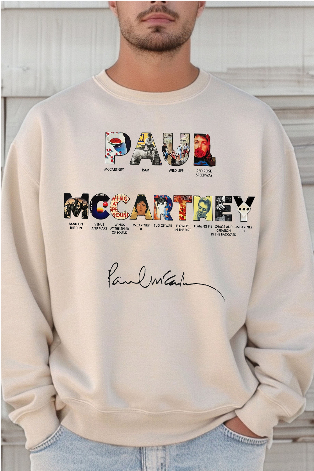 Paul Mccartney Print Sweatshirt