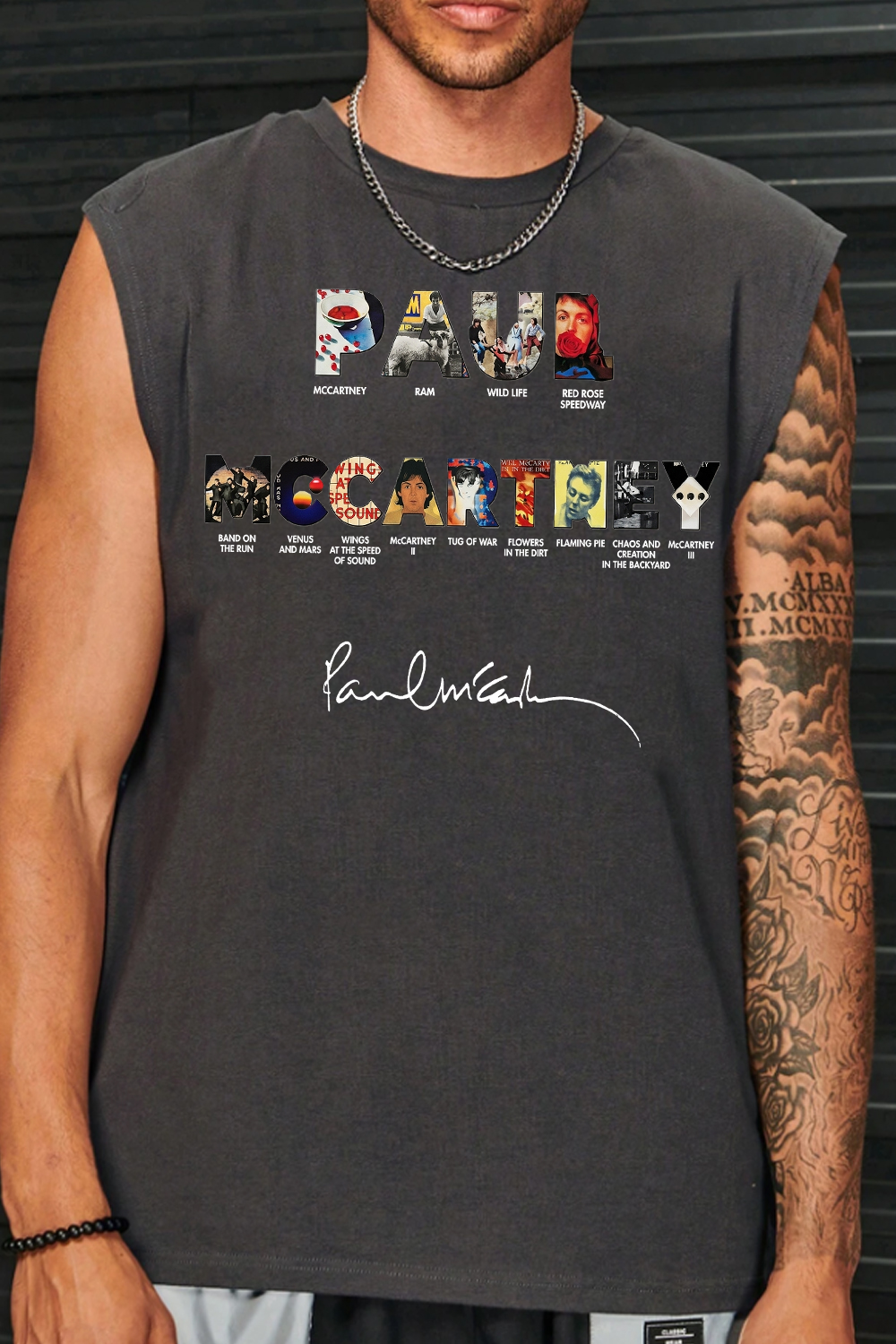 Paul Mccartney Print Tank