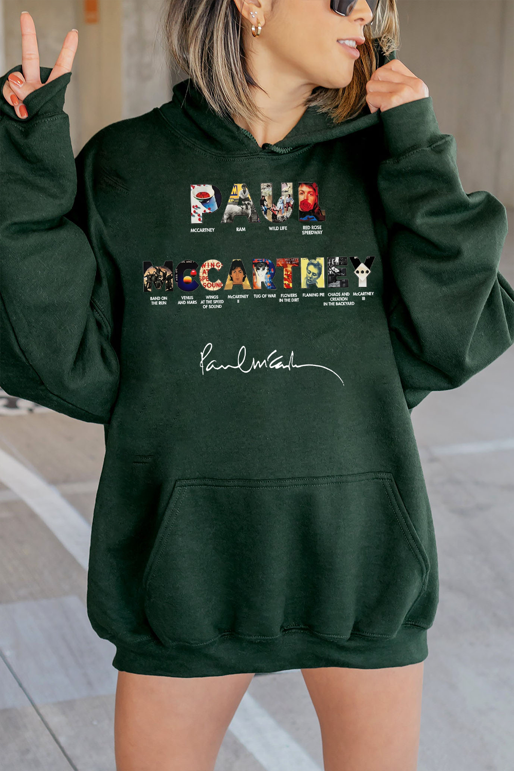 Paul Mccartney Print Women Hoodie